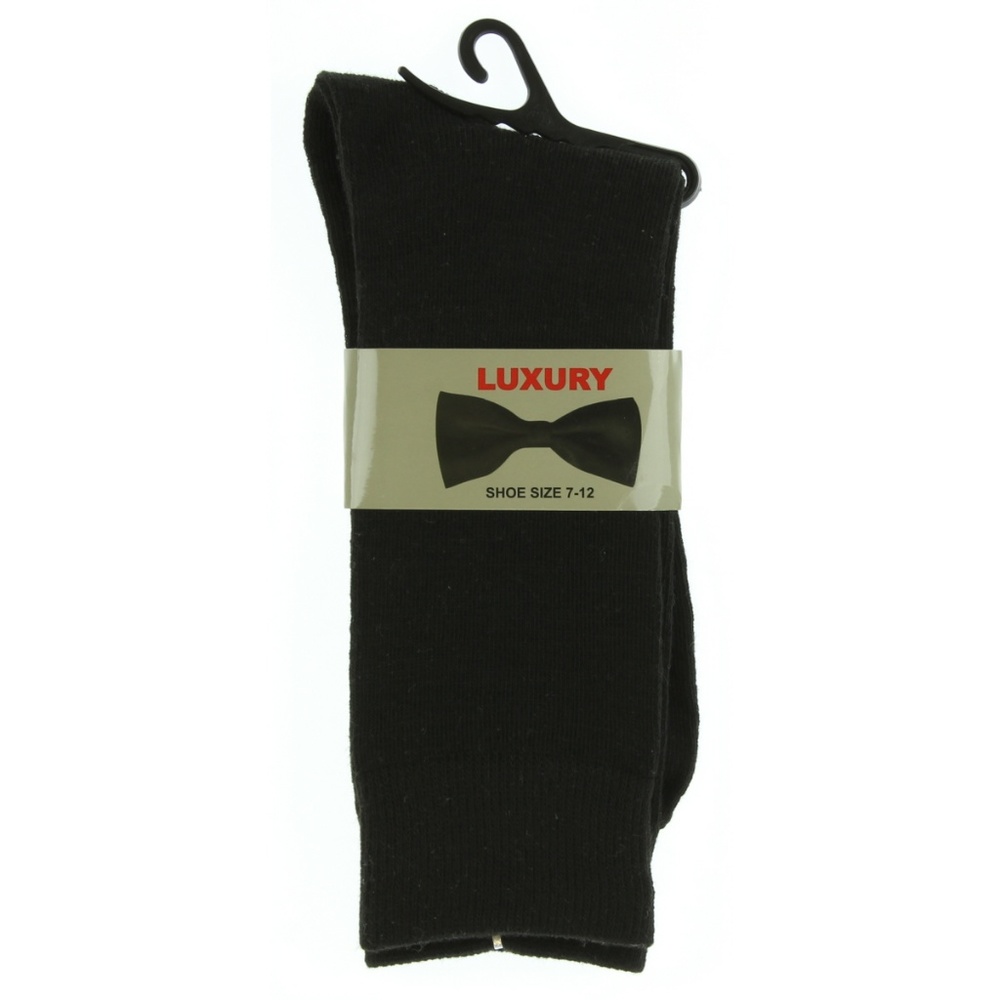 Luxury Men's Dress Socks Black Shoe Size 7-12